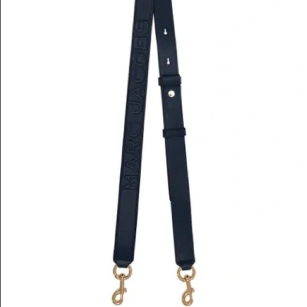 New Marc Jacobs Debossed Leather Bag Strap